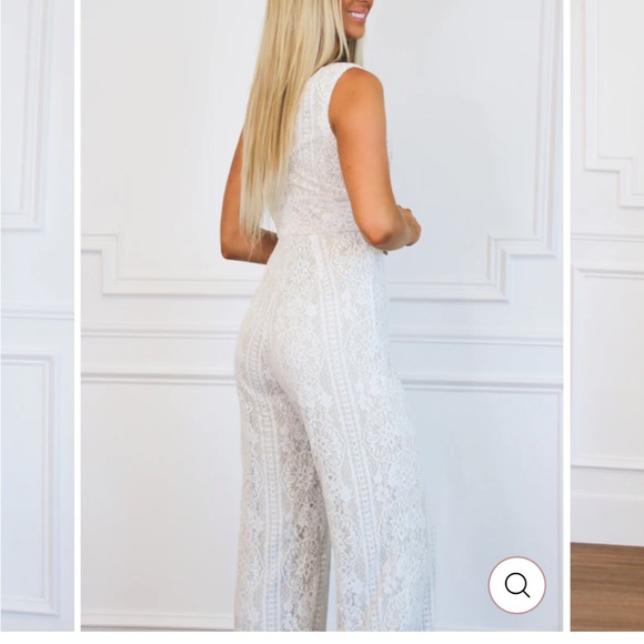 Lace Bridal Jumpsuit L - Picture 2 of 6